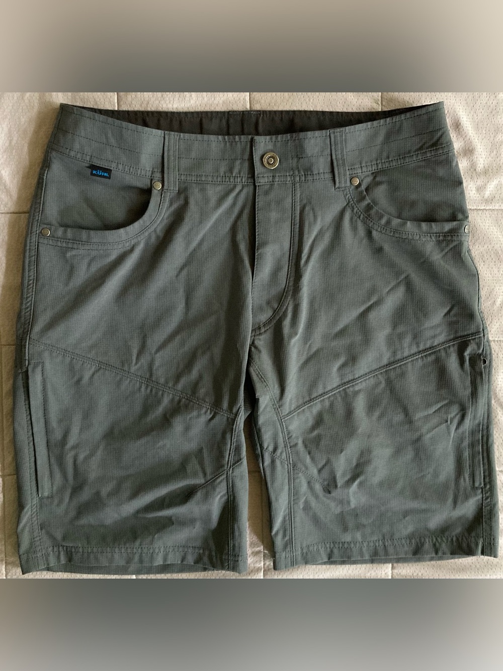 Kuhl Silencer Kargo Performance Shorts Men’s 34 10” Gray Outdoors Hiking 5230
